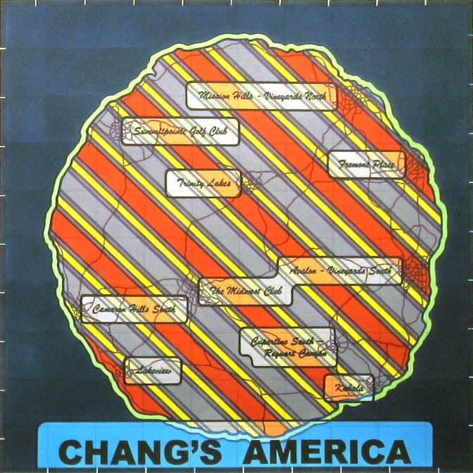 Lordy Rodriguez Chang's America map art